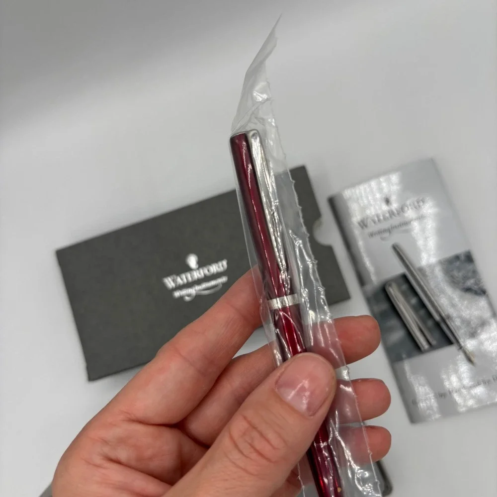 Waterford Glen Red Metallic Ballpoint Pen | New in‎ Box W409 Glendalough Gift